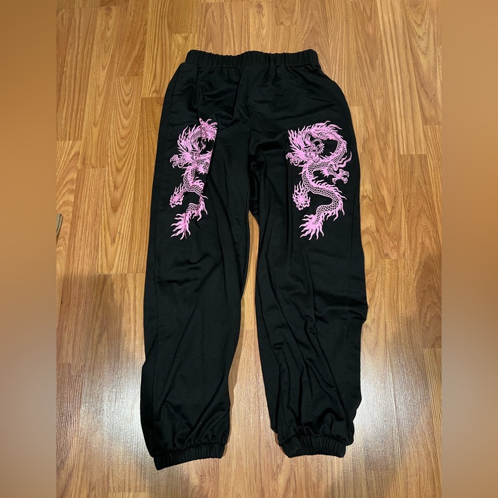 black snake jogger sweatpants